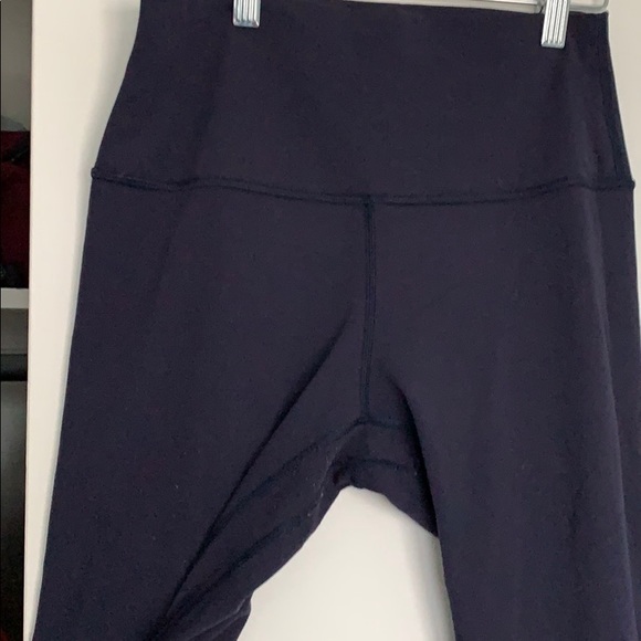 Navy Crop Lululemon Leggings - Picture 2 of 3